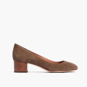 Madewell Ella Low Heels / Flats in Mink Suede